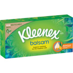 Kleenex Balsam 3vrstvé papírové kapesníčky v krabičce, 64 ks