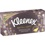 Kleenex Ultra Soft 3vrstvé papírové kapesníčky v krabičce, 64 ks