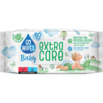 Go Wipes Baby Extra Care dětské vlhčené ubrousky, 60 ks