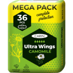 Carin Ultra Wings Camomile dámské vložky, 36 ks