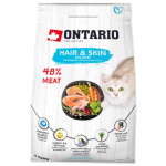 Krmivo Ontario Cat Hair & Skin 0,4kg 213-10173|X|X|KS