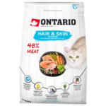 Krmivo Ontario Cat Hair & Skin 0,4kg 213-10173|X|X|KS