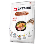 Krmivo Ontario Cat Sterilised 7+ Senior 2kg 213-10835|X|X|KS