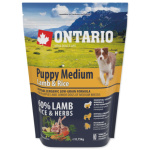 Krmivo Ontario Puppy Medium Lamb & Rice 0,75kg 214-10293|X|X|KS