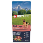 Krmivo Ontario Adult Large Beef & Rice 12kg 214-10758|X|X|KS