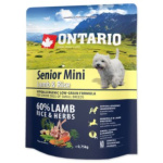 Krmivo Ontario Senior Mini Lamb & Rice 0,75kg 214-11193|X|X|KS