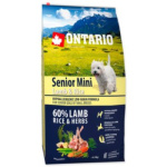 Krmivo Ontario Senior Mini Lamb & Rice 6,5kg 214-11197|X|X|KS