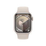 Apple Watch Series 9 41mm Hvězdně bílý hliník s hvězdně bílým sportovním řemínkem - M/L MR8U3QC/A