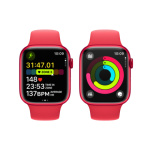 Apple Watch Series 9 45mm Cellular PRODUCT(RED) Červený hliník s PRODUCT(RED) sportovním řemínkem - S/M MRYE3QC/A