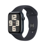 Apple Watch SE Cellular 44mm Temně inkoustový hliník s temně inkoustovým sportovním řemínkem - M/L MRH83QC/A