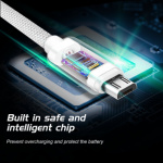 SWISSTEN Textile Micro USB, datový kabel, modrý, 2 m 71522308