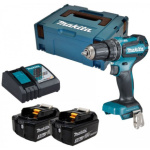 Makita DHP485RFJ Aku bezuhlíkový příklepový šroubovák Li-ion LXT 18V/3,0 Ah,Makpac DHP485RFJ